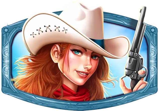 Cowgirl Symbol Wild West Gold 