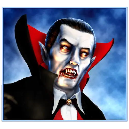 Graf Dracula Symbol aus Creatures of the Night bei der Online Spielhalle Jokerstar