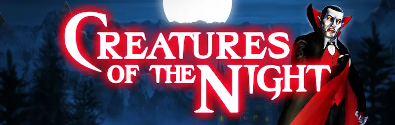 Creatures of the Night Logo - Jokerstar Online Spielhalle